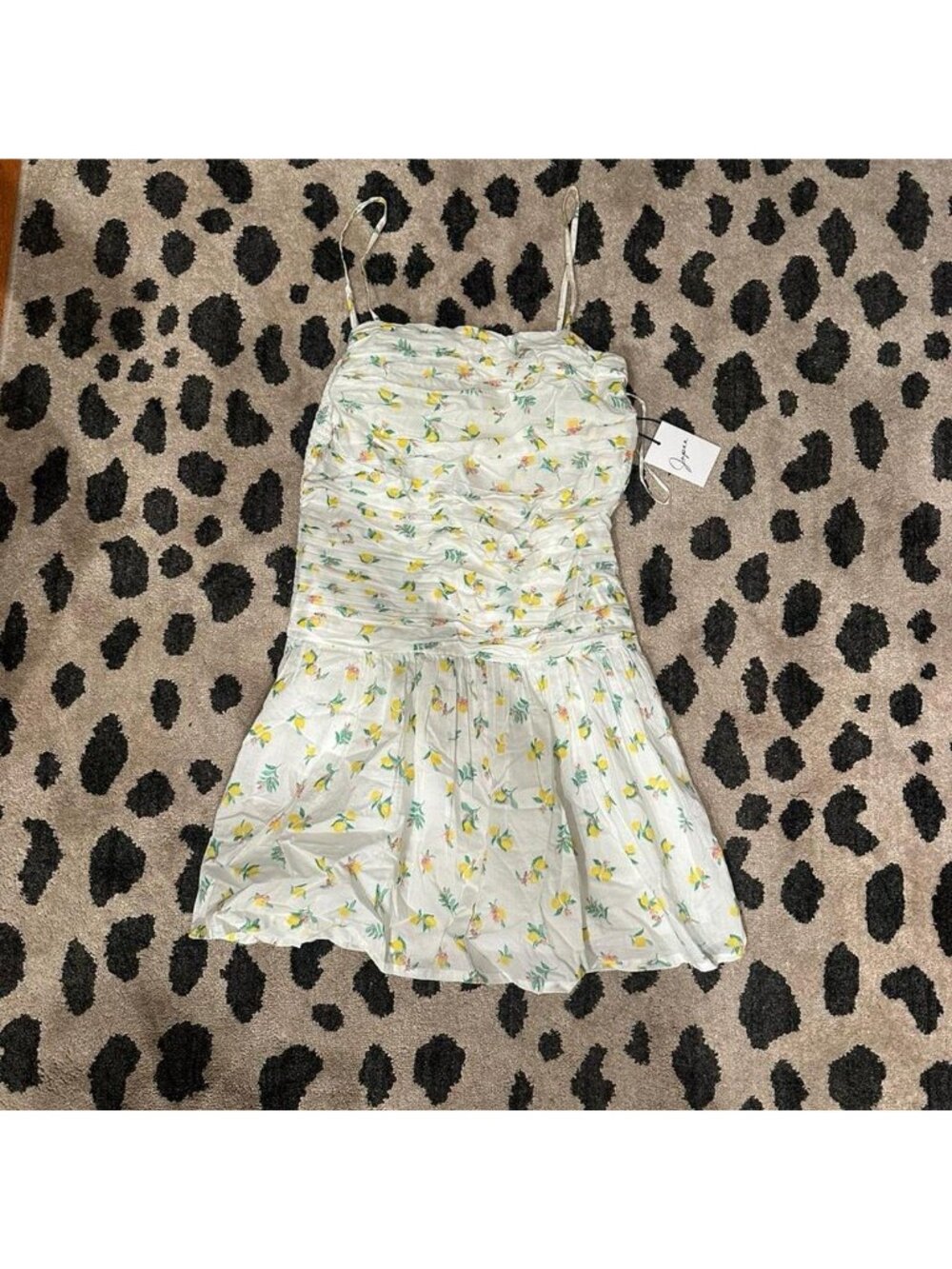 Lemon Print Corset Dress With